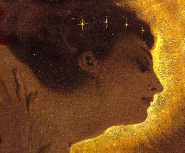 Iris (detail) by John Atkinson Grimshaw (1886)